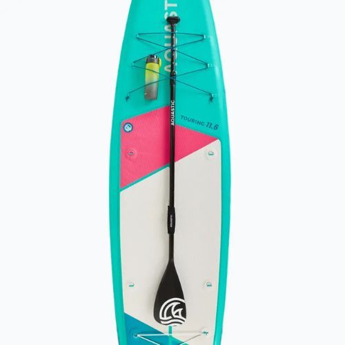 Zestaw deska SUP pompowana AQUASTIC Touring 11'6" zielony