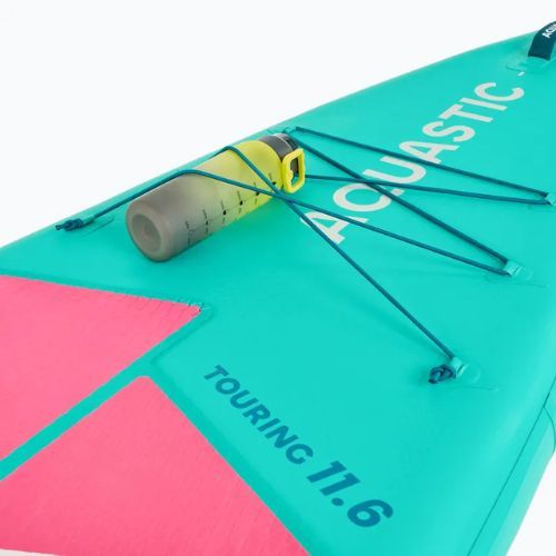 Zestaw deska SUP pompowana AQUASTIC Touring 11'6" zielony