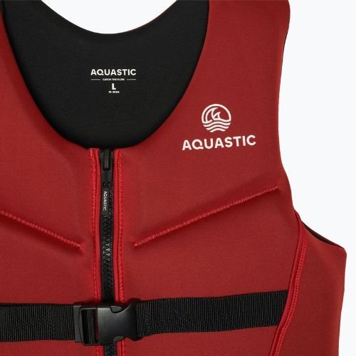Kamizelka asekuracyjna AQUASTIC Omni 50N neoprenowa czerwony