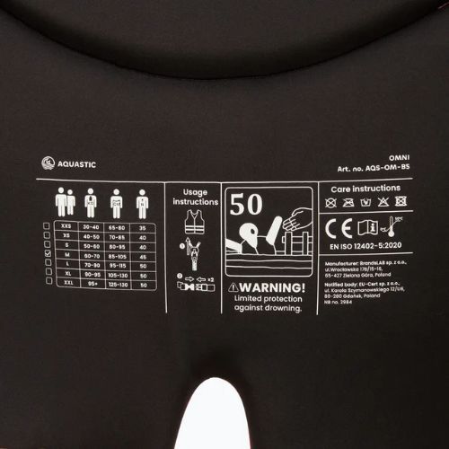 Kamizelka asekuracyjna AQUASTIC Omni 50N neoprenowa różowy