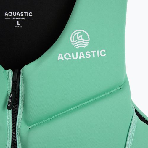 Kamizelka asekuracyjna AQUASTIC Omni 50N neoprenowa turkusowy