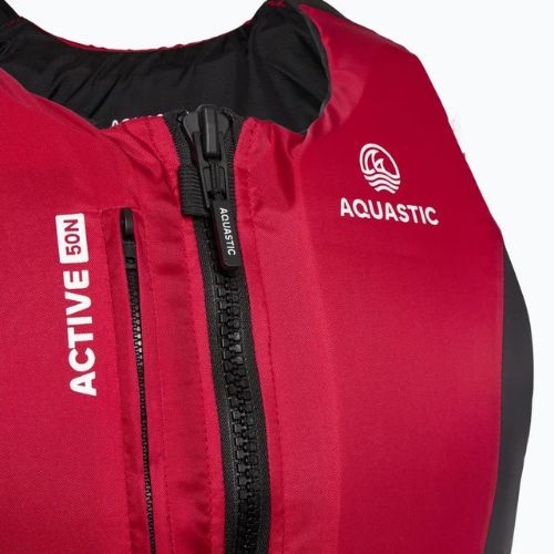 Kamizelka asekuracyjna AQUASTIC Active 50N czerwony