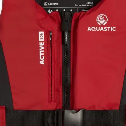 Kamizelka asekuracyjna AQUASTIC Active 50N czerwony
