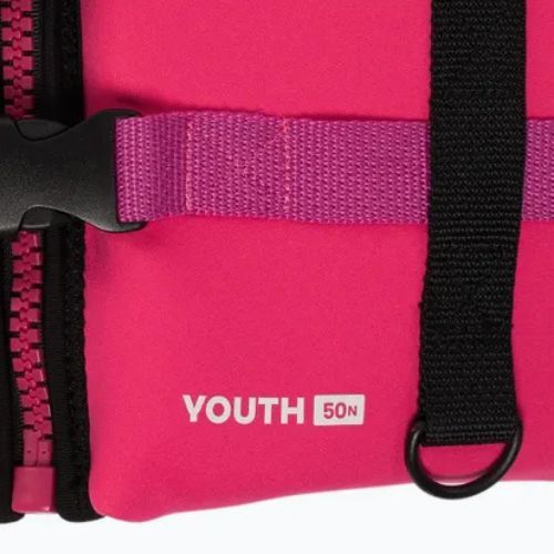 Kamizelka asekuracyjna dziecięca AQUASTIC Youth 50N neoprenowa różowy