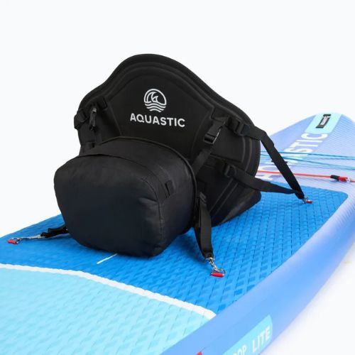 Siedzisko kajakowe do deski SUP AQUASTIC z torbą podwyższone czarny