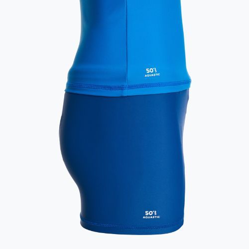 Komplet do pływania dziecięcy AQUASTIC UV 50+ UPF Marimo JRB granatowy/niebieski
