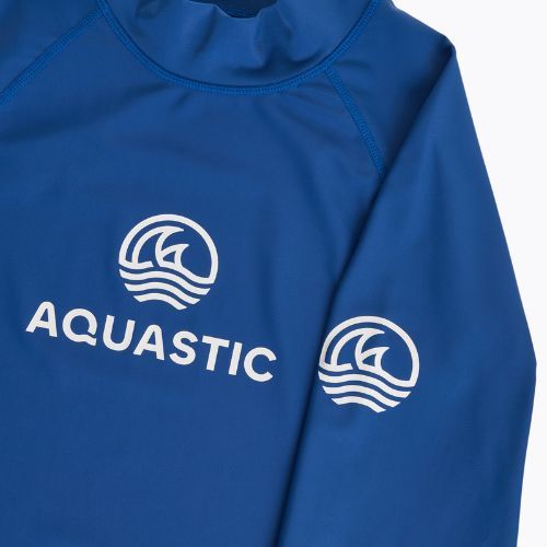 Longsleeve do pływania AQUASTIC UV 50+ UPF Rimos granatowy