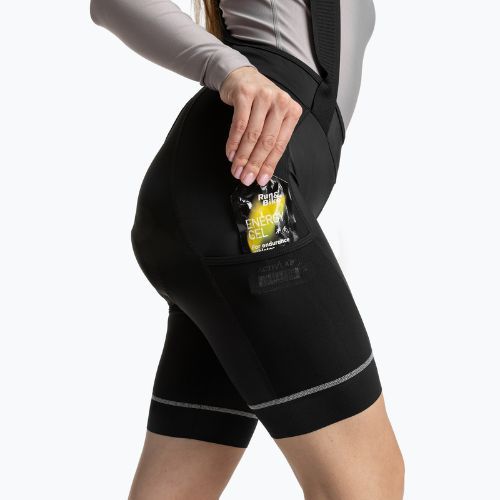 Spodenki rowerowe damskie ATTABO Kirun Pro WMNS Bib Shorts Cargo czarny