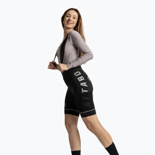 Spodenki rowerowe damskie ATTABO Kirun Pro WMNS Bib Shorts Cargo czarny
