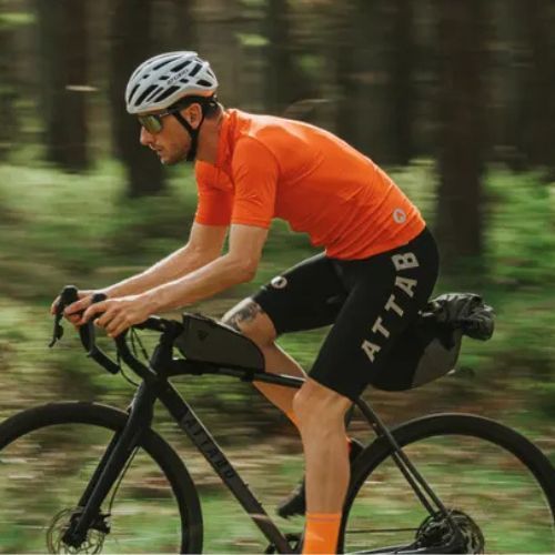 Spodenki rowerowe męskie ATTABO Kirun Bib Shorts czarny