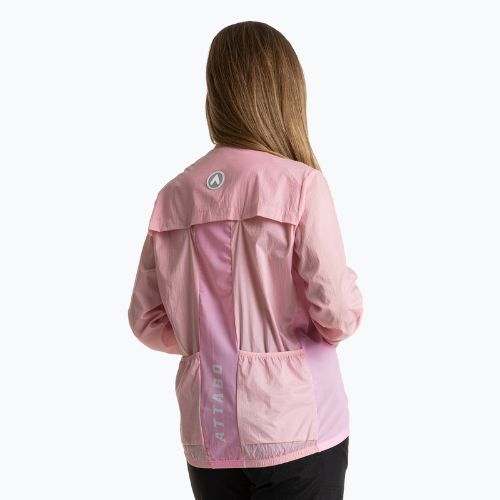Kurtka rowerowa damska ATTABO Cahayo Jacket Windproof różowy