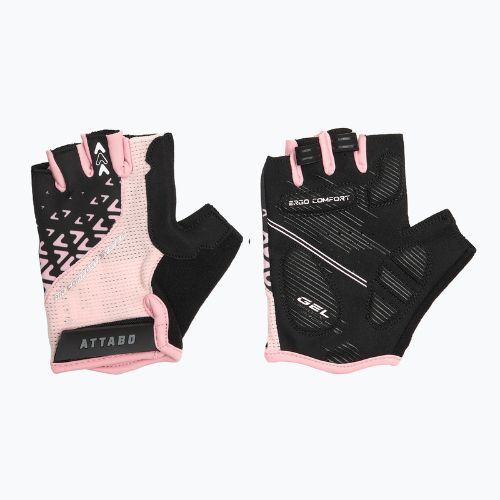 Rękawiczki rowerowe damskie ATTABO Vito WMNS gel shock proof różowy/czarny