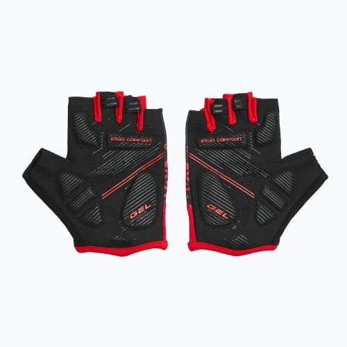 Rękawiczki rowerowe ATTABO Vito gel shock proof czerwony/czarny