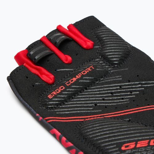 Rękawiczki rowerowe ATTABO Vito gel shock proof czerwony/czarny