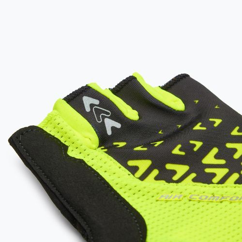Rękawiczki rowerowe ATTABO Vito gel shock proof limonka/czarny