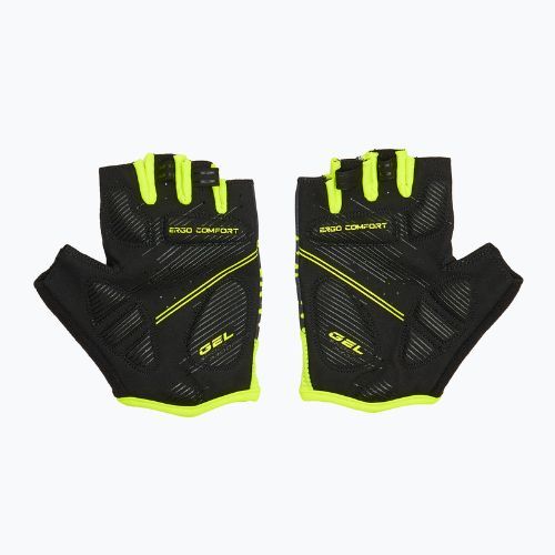 Rękawiczki rowerowe ATTABO Vito gel shock proof limonka/czarny