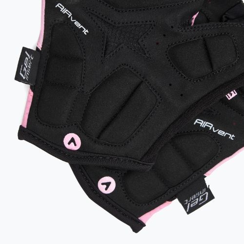 Rękawiczki rowerowe damskie ATTABO Kinu Pro WMNS shock absorbing system różowy/czarny
