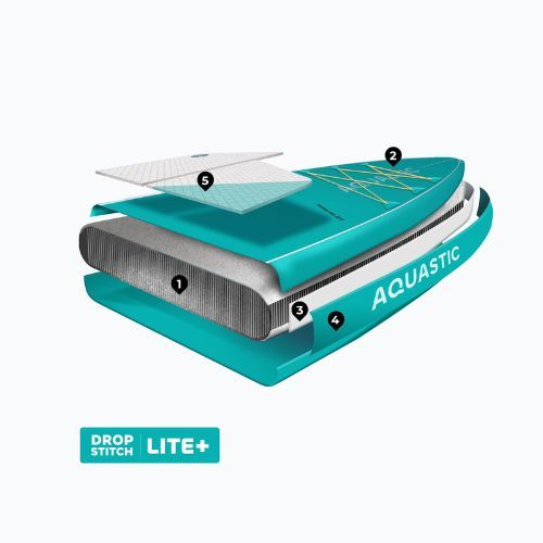 Deska SUP AQUASTIC Touring 12'6" zielony