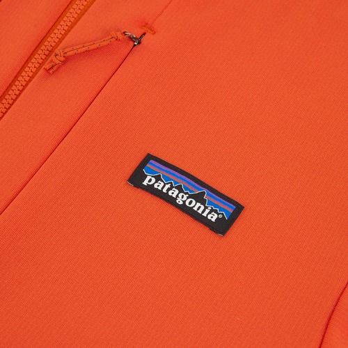 Bluza trekkingowa męska Patagonia R1 Thermal Full Zip Hoody pollinator orange
