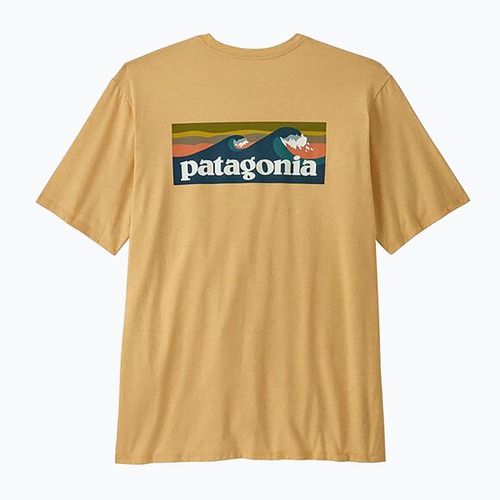 Koszulka męska Patagonia Boardshort Logo Pocket Responsibili beeswax tan