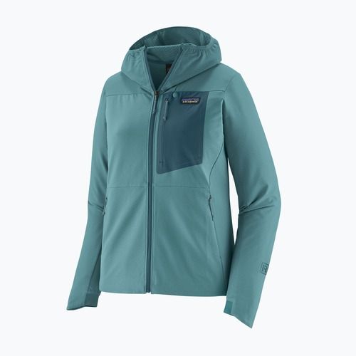 Kurtka softshell damska Patagonia R1 CrossStrata Hoody wetland blue