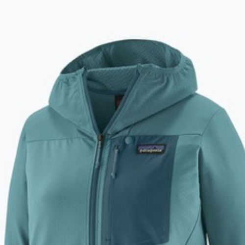 Kurtka softshell damska Patagonia R1 CrossStrata Hoody wetland blue