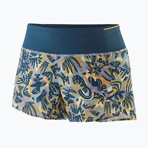 Spodenki damskie Patagonia Strider Pro 3 1/2" wild botanist/thermal blue