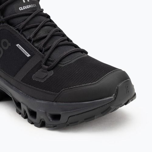 Buty męskie On Cloudrock Mid Waterproof black/black