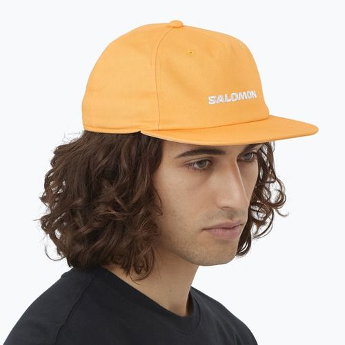 Czapka z daszkiem Salomon Flat apricot
