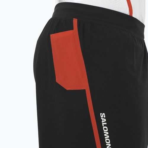 Spodenki do biegania męskie Salomon S/Lab Speed Spl 7" deep black/fiery red