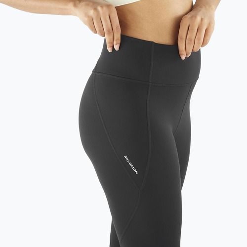 Legginsy do biegania damskie Salomon SHAKEout Bliss 25" deep black