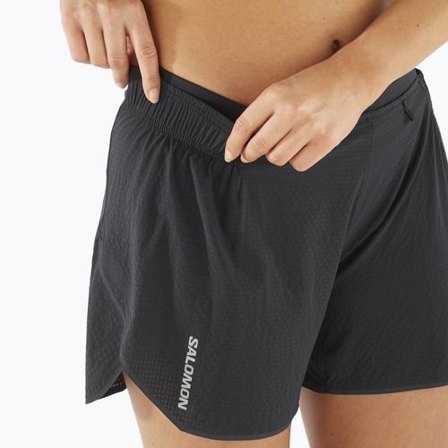 Spodenki do biegania damskie Salomon Sense Aero 5'' deep black/peris