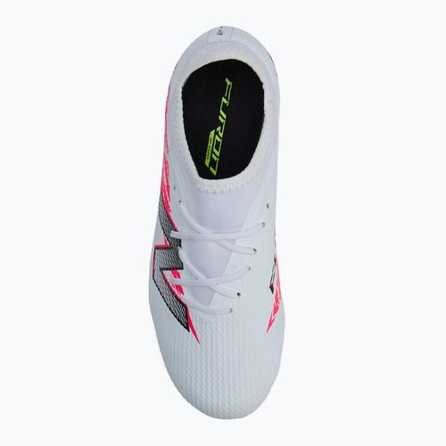 Buty piłkarskie dziecięce New Balance Furon Team V8 Jr FG white
