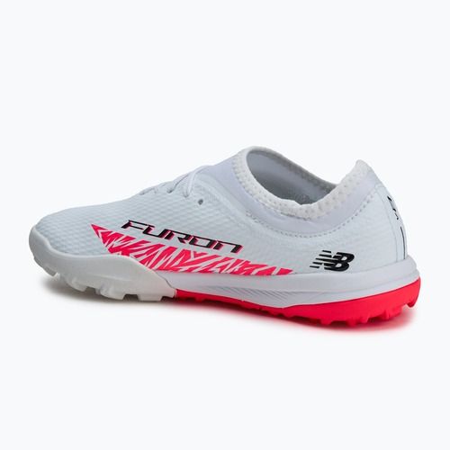 Buty piłkarskie dziecięce New Balance Furon Team V8 Jr TF white