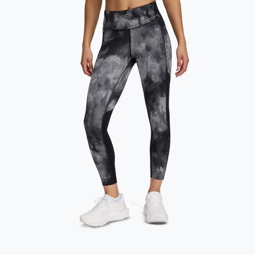 Legginsy do biegania damskie Under Armour Launch Printed Ankle black/reflective