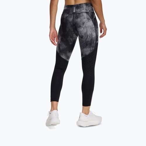Legginsy do biegania damskie Under Armour Launch Printed Ankle black/reflective