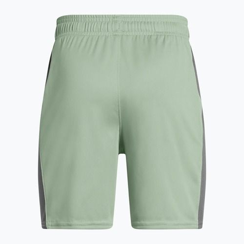 Spodenki piłkarskie dziecięce Under Armour Challenger Knit silica green/castlerock/white