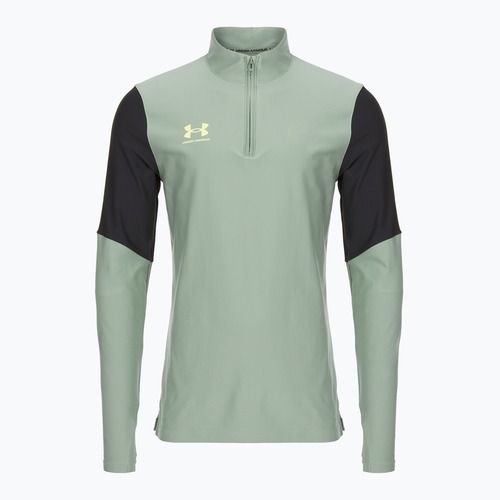Bluza piłkarska męska Under Armour Challenger Pro 1/4 Zip silica green/black/sonic yellow