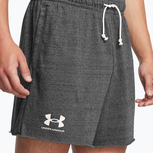 Spodenki męskie Under Armour Rival Terry 6in castlerock/onyx white