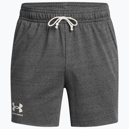 Spodenki męskie Under Armour Rival Terry 6in castlerock/onyx white