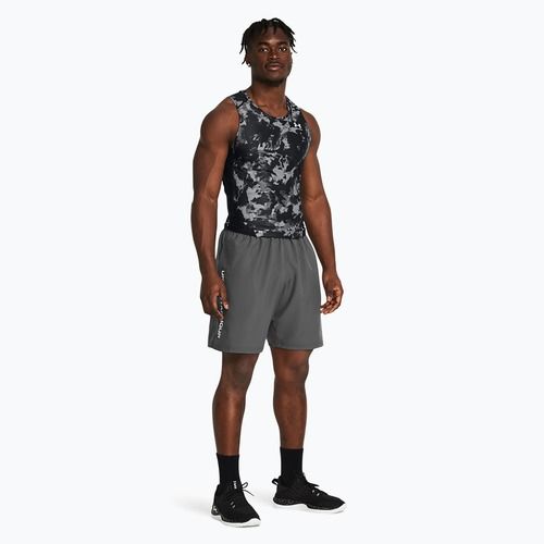 Spodenki treningowe męskie Under Armour Woven Wordmark castlerock/white