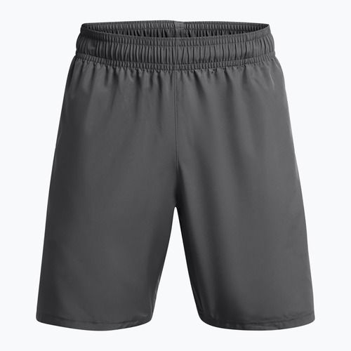 Spodenki treningowe męskie Under Armour Woven Wordmark castlerock/white