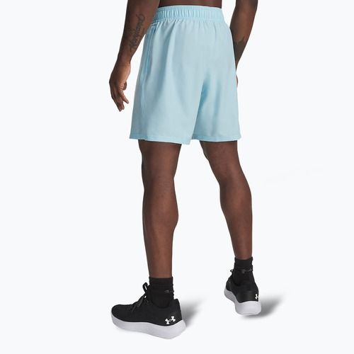 Spodenki treningowe męskie Under Armour Woven Wordmark stream/black
