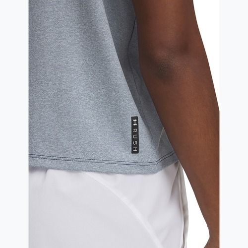 Top treningowy damski Under Armour Rush Energy Crop Tank downpour gray/downpour gray
