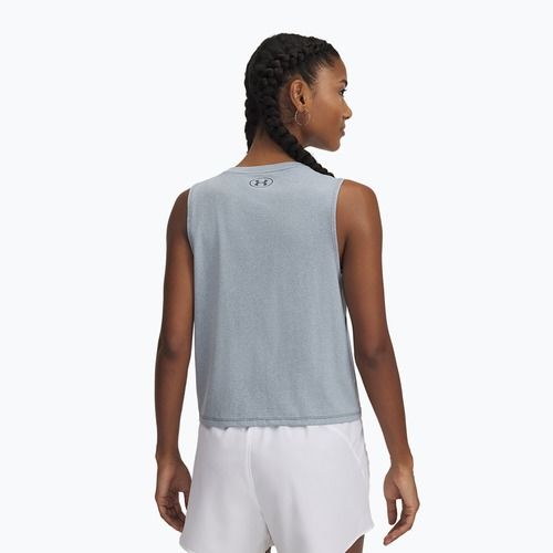 Top treningowy damski Under Armour Rush Energy Crop Tank downpour gray/downpour gray