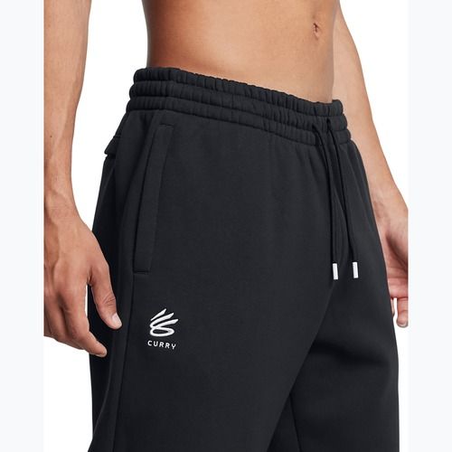 Spodnie męskie Under Armour Curry Splash Jogger black/white clay