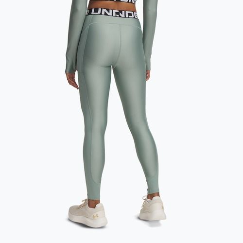 Legginsy damskie Under Armour HeatGear Rib silica green/silica green/white