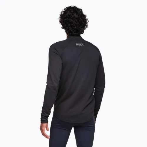 Longsleeve do biegania męska HOKA BaseZip LS black