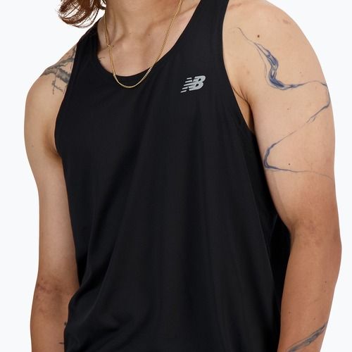 Koszulka do biegania męska New Balance Sport Essentials Singlet black