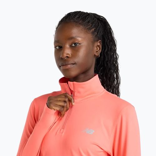 Bluza do biegania damska New Balance Sport Essentials Space Dye driftred